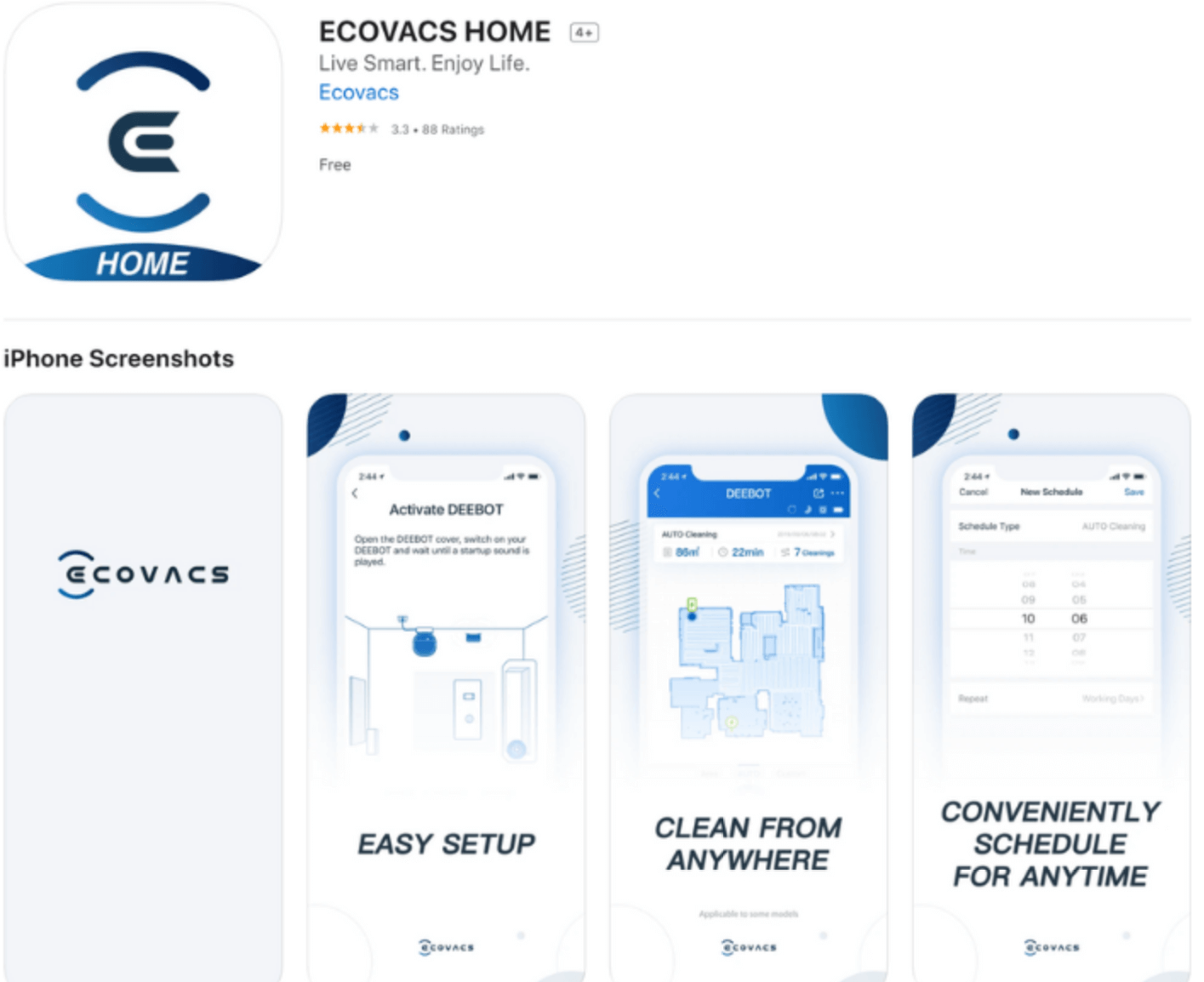 Application ecovacs home